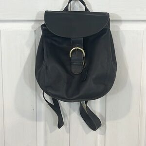 COACH Y2K Vintage Black Large Leather  Backpack